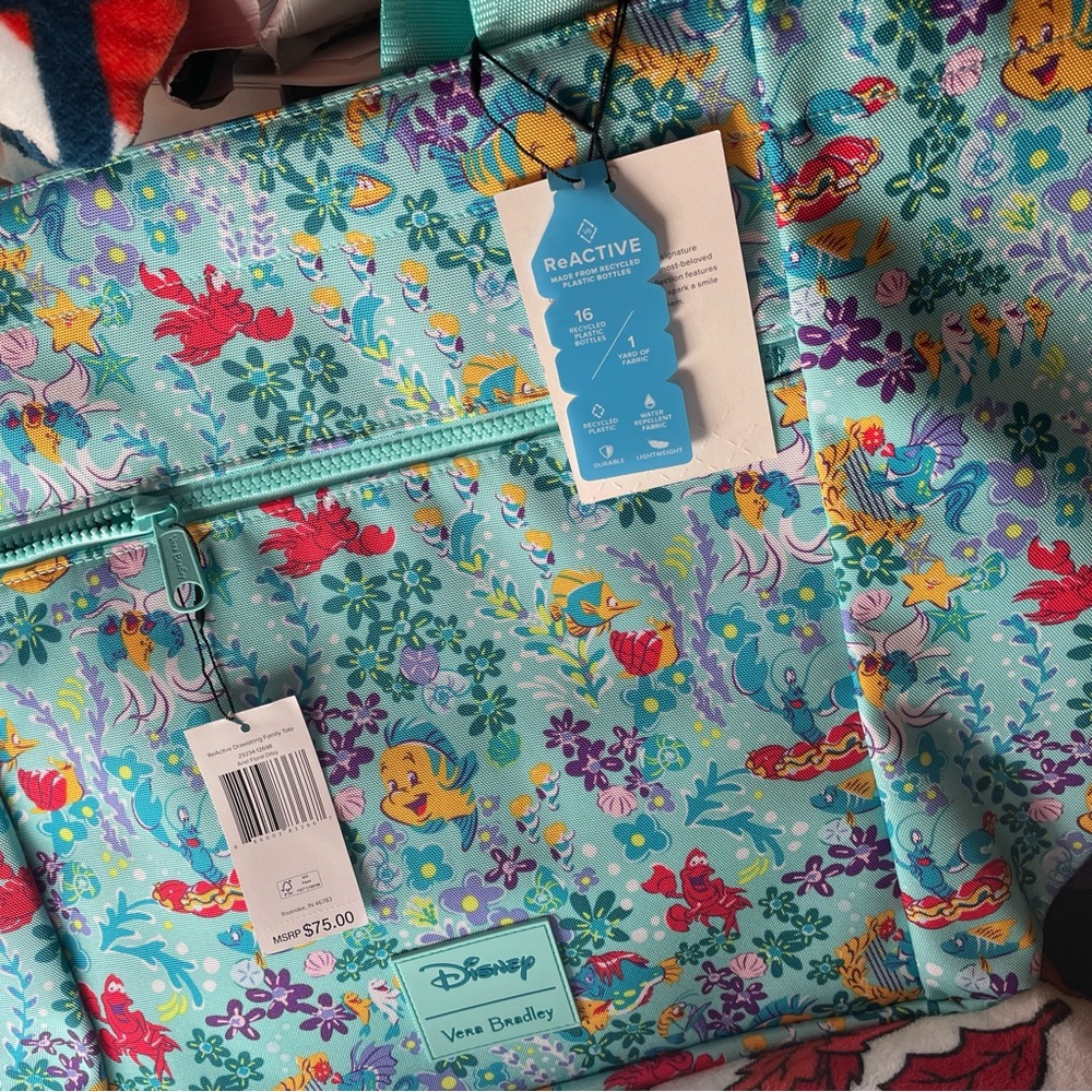 Vera Bradley Disney Little Mermaid Family Tote